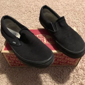Black slip on vans